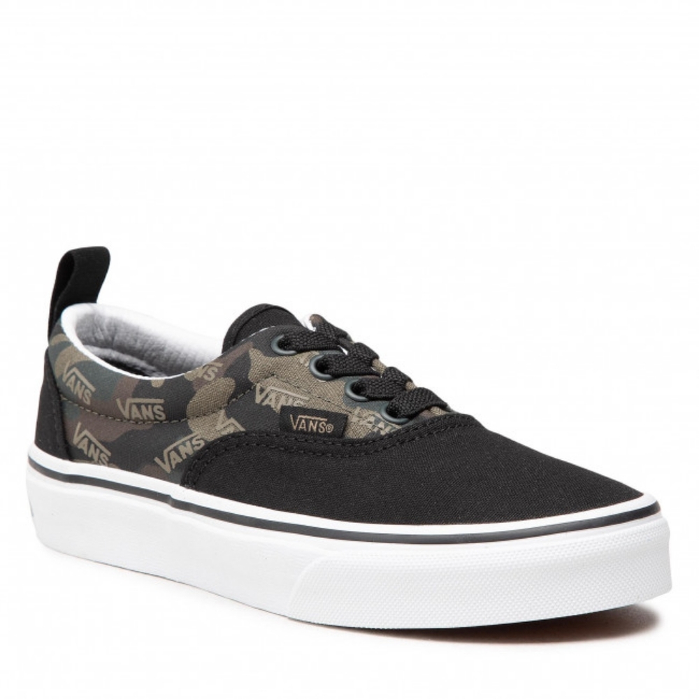 VANS Era Black & Camouflage Logo Sneakers